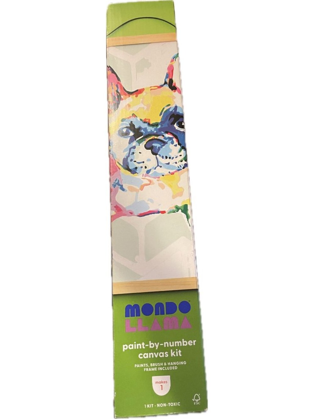 Mondo Llama Bulldog Paint-by-Number Canvas Kit